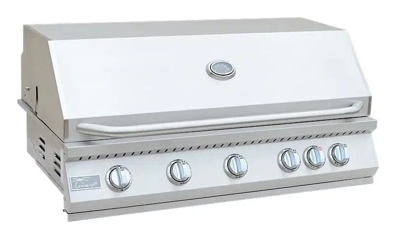 KoKoMo Grills 40-Inch 5-Burner Built-In BBQ Gas Grill with Infrared Back Burner | KO-BAK5BG