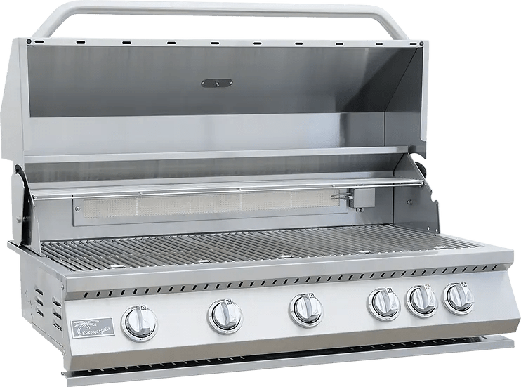 KoKoMo Grills 40-Inch 5-Burner Built-In BBQ Gas Grill with Infrared Back Burner | KO-BAK5BG