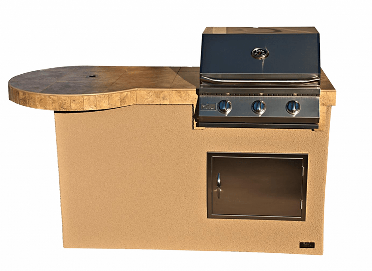 KoKoMo Grills 6’ Mini Maui Outdoor Kitchen BBQ Island Grill