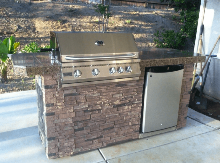 KoKoMo Grills 7’6” St. John Outdoor Kitchen BBQ Island Grill